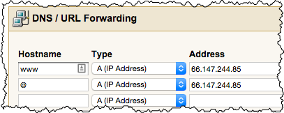 SimpleURL IP addresses specified