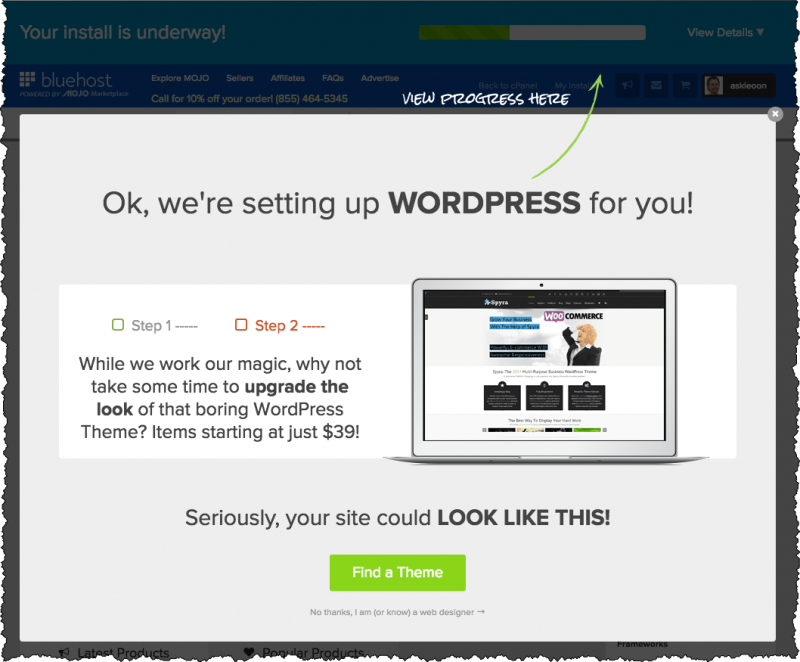 Wordpress Installing