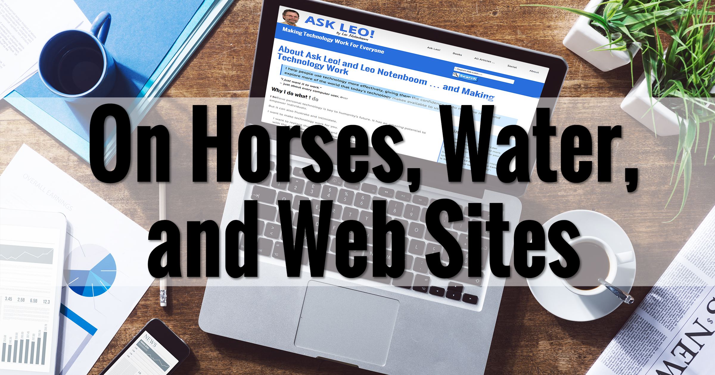 On Horses, Water, and Web Sites