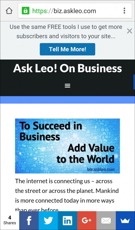 Ask Leo! On Business Homepage