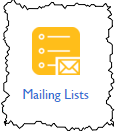 Mailing Lists icon at Bluehost