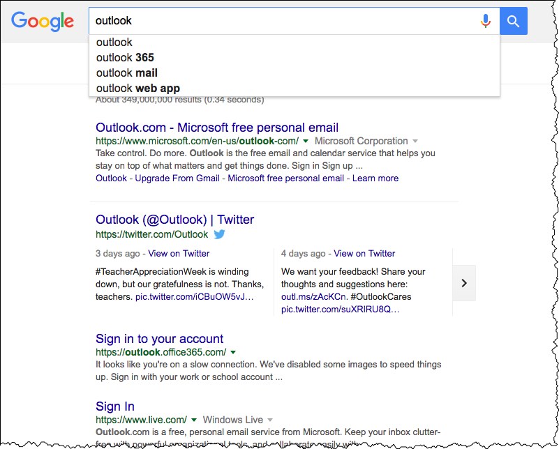 Google auto-complete and real-time search results