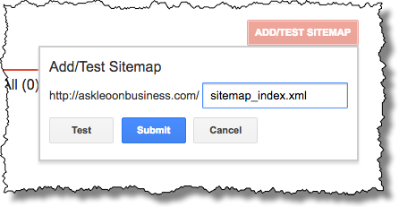 Add/Test Sitemap entry