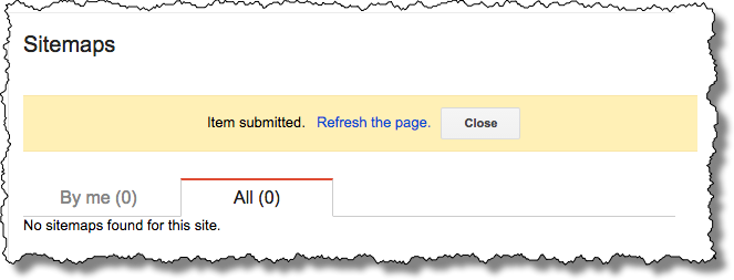 Sitemap Submitted