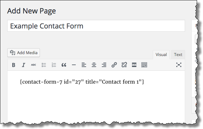 Add New Contact Page