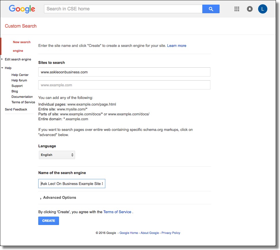Add search engine. Add search engine