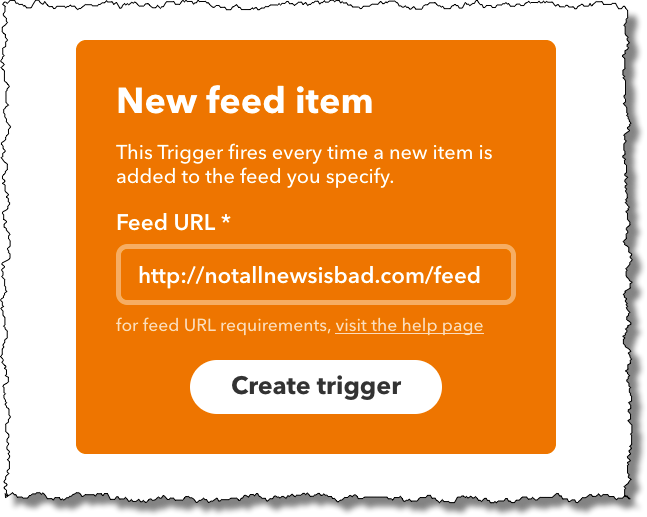 New feed item